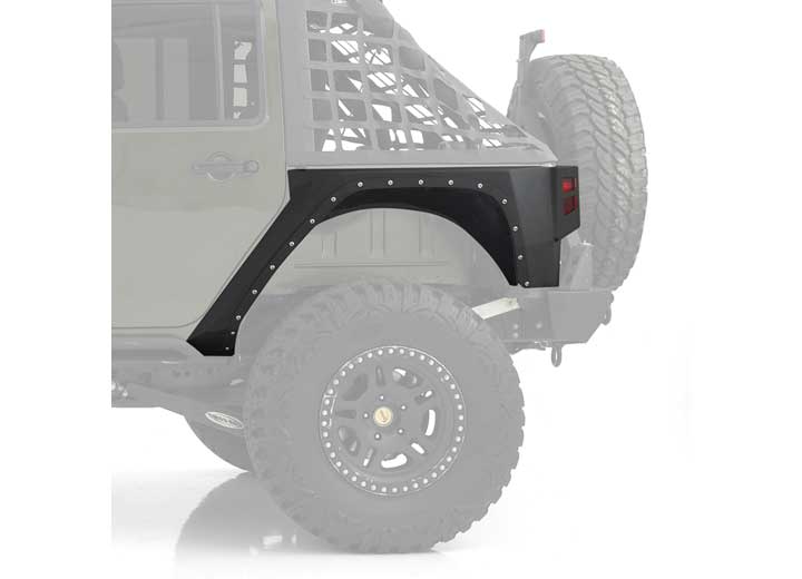 07-18 WRANGLER JK 4 DR XRC REAR CORNER ARMOR; COMPLETE INNER LINER; BLACK TEXTURED