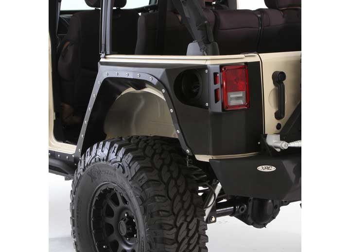 07-18 WRANGLER JK 4 DR XRC REAR CORNER ARMOR; COMPLETE INNER LINER; BLACK TEXTURED