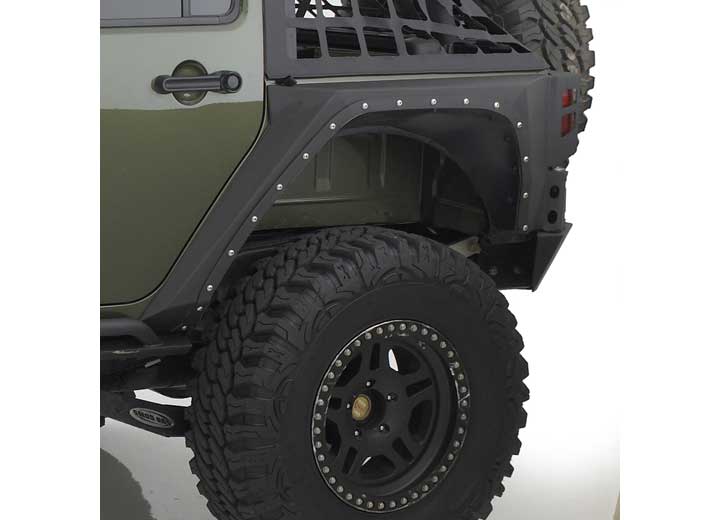 07-18 WRANGLER JK 4 DR XRC REAR CORNER ARMOR; COMPLETE INNER LINER; BLACK TEXTURED