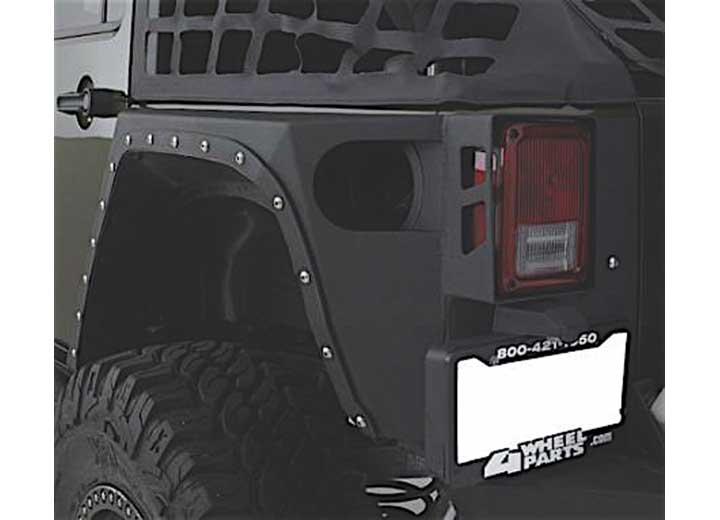 07-18 WRANGLER JK 4 DR XRC REAR CORNER ARMOR; COMPLETE INNER LINER; BLACK TEXTURED