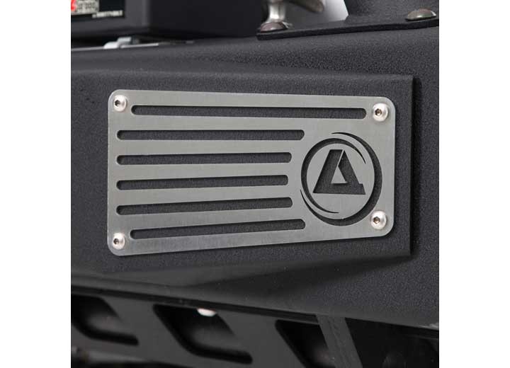 07-18 WRANGLER JK 2/4 DR XRC ATLAS FRONT BUMPER W/GRILLE GUARD & FOG LIGHT HOLES; BLACK