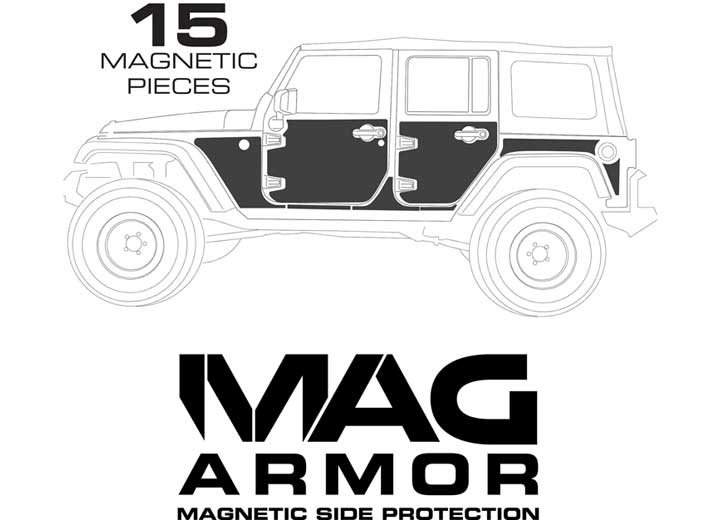 07-18 WRANGLER (JK) - 4 DOOR MAG-ARMOR (MAGNETIC TRAIL SKINS) Smittybilt