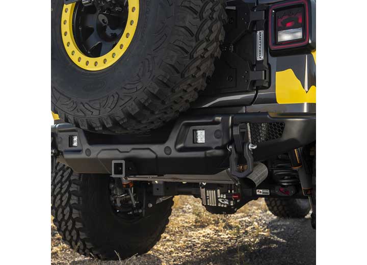 18-C WRANGLER JL 2/4DR STRYKER REAR BUMPER; BLACK