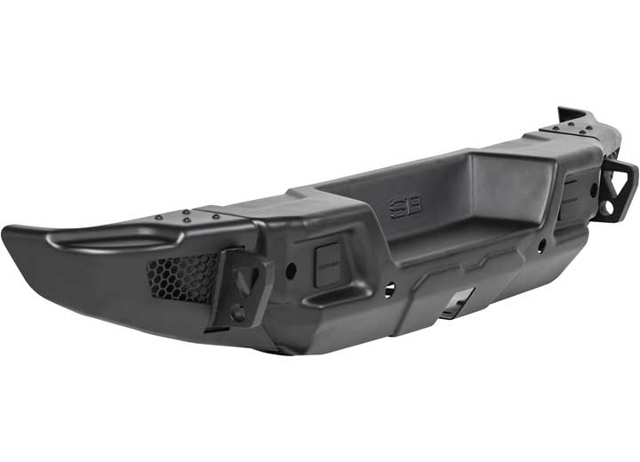 18-C WRANGLER JL 2/4DR STRYKER REAR BUMPER; BLACK