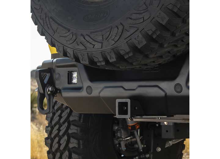 18-C WRANGLER JL 2/4DR STRYKER REAR BUMPER; BLACK