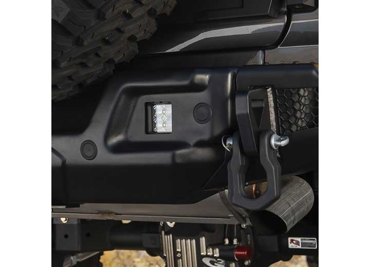 18-C WRANGLER JL 2/4DR STRYKER REAR BUMPER; BLACK