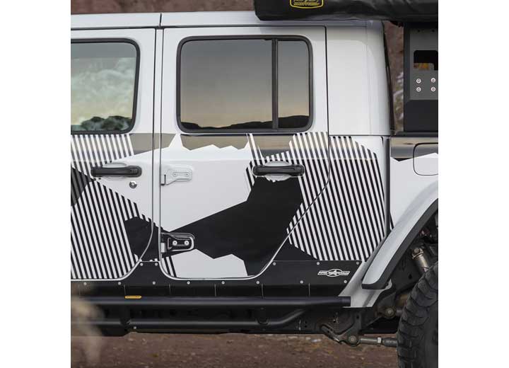 20-C JEEP GLADIATOR SRC SIDE ARMOR WITH STEPS