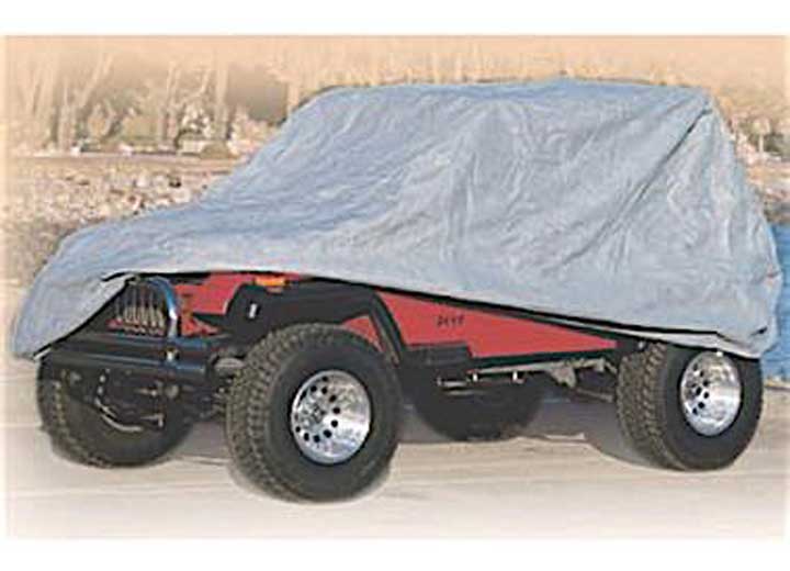 76-83 CJ5/CJ7; 87-06 WRANGLER YJ/TJ/LJ FULL CLIMATE JEEP COVER W/STORAGE BAG; GRAY