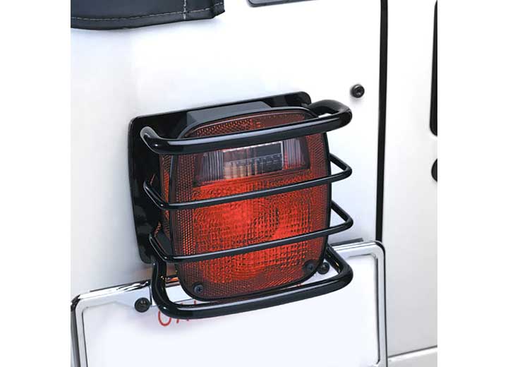 76-06 CJ & WRANGLER (YJ/TJ/LJ) EURO TAIL LIGHT GUARDS - BLACK
