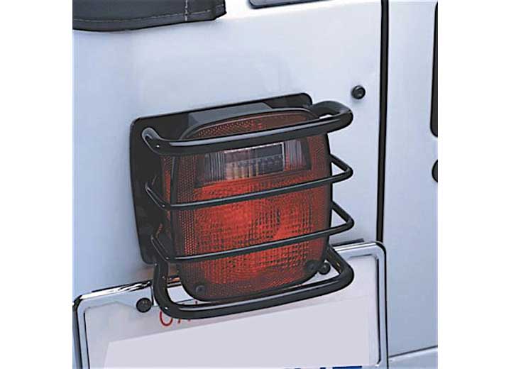 76-06 CJ & WRANGLER (YJ/TJ/LJ) EURO TAIL LIGHT GUARDS - BLACK Smittybilt