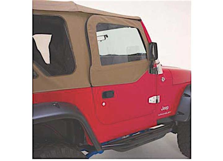 97-06 WRANGLER TJ/LJ REPLACEMENT UPPER DOOR SKINS ONLY; BLACK DIAMOND
