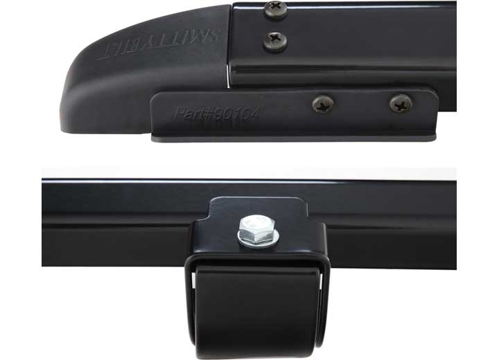 97-06 WRANGLER TJ/LJ QUICK DETACH WINDSHIELD HEADER; GLOSS BLACK