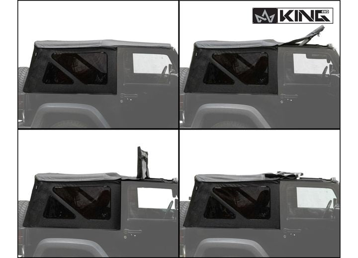 Black Diamond Replacement Soft Top for 2010-2018 Jeep Wrangler JK 2 Door