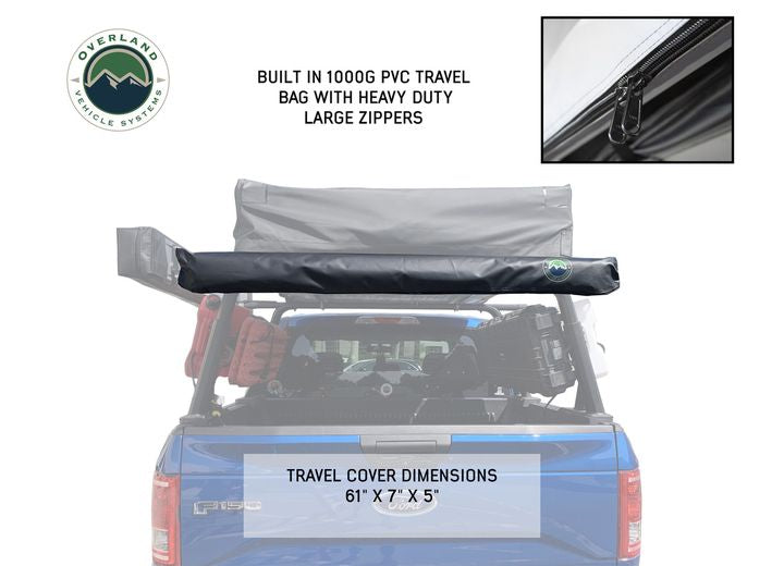 NOMADIC 4.5FT AWNING WITH STYLISH BLACK CANOPY
