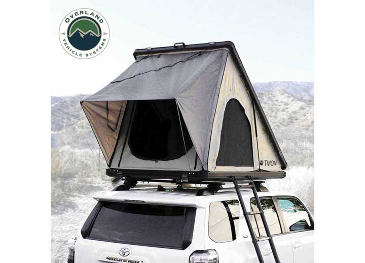 LD TMON - TAN & GREEN 2-PERSON CLAMSHELL ALUMINUM ROOF TOP TENT