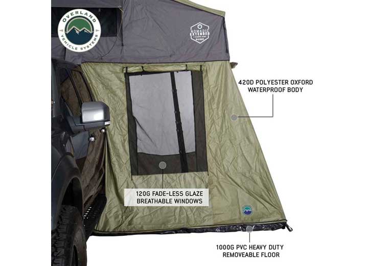 N2E NOMADIC 2 Roof Top Tent Annex Room for Enhanced Outdoor Living