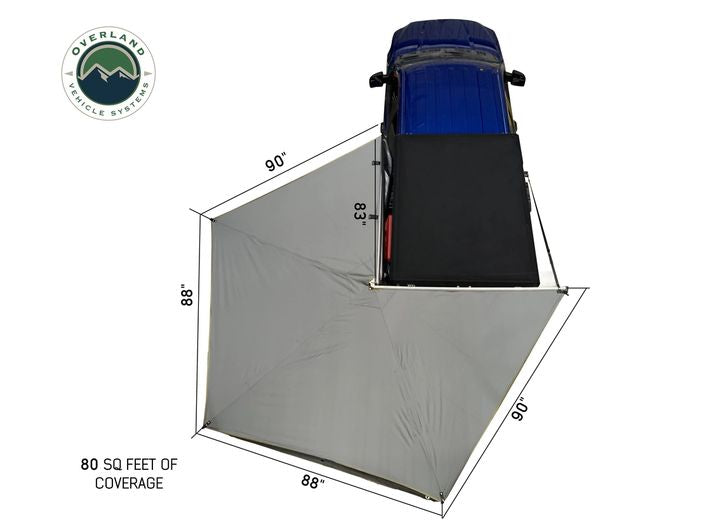 NOMADIC 270 LT Driver Side Awning with Installation Bracket Kit