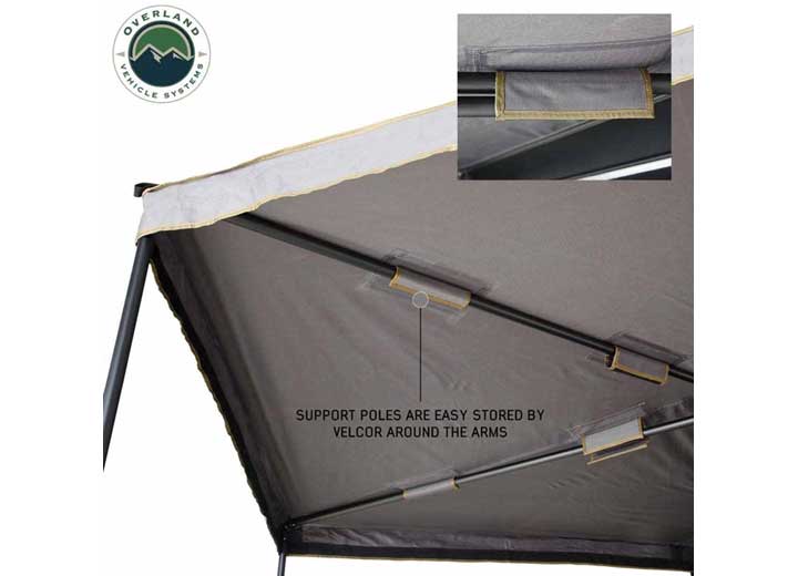 NOMADIC 270 LTE Side Awning with Installation Bracket Kit