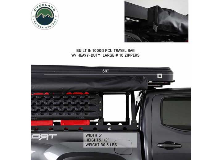 NOMADIC 270 LTE Side Awning with Installation Bracket Kit