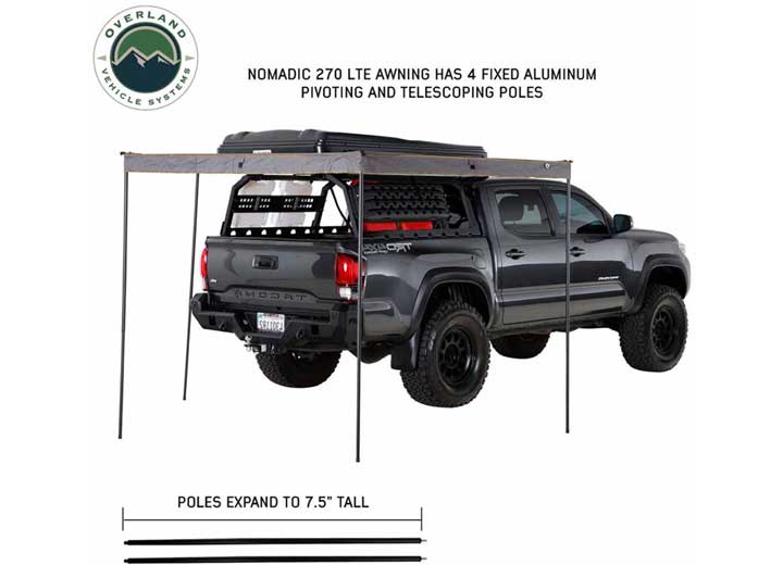 NOMADIC 270 LTE Side Awning with Installation Bracket Kit