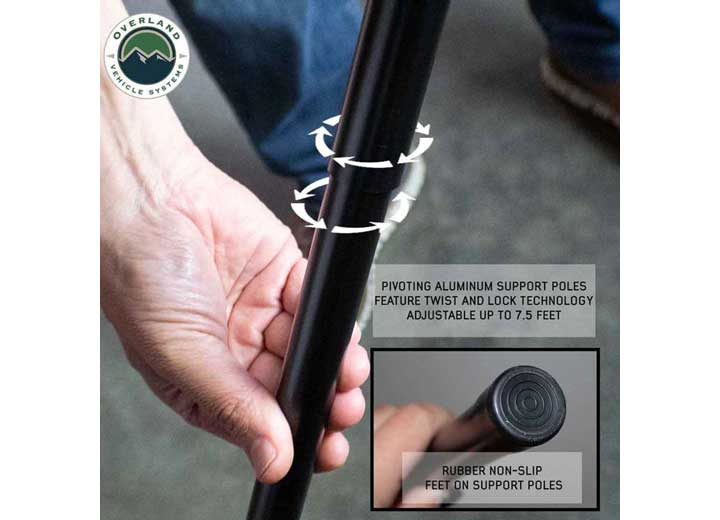 NOMADIC 270 LTE Side Awning with Installation Bracket Kit