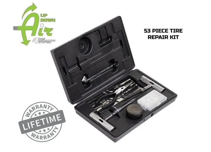 Ultimate 53-Piece Tire Repair Kit with Sturdy Storage Box