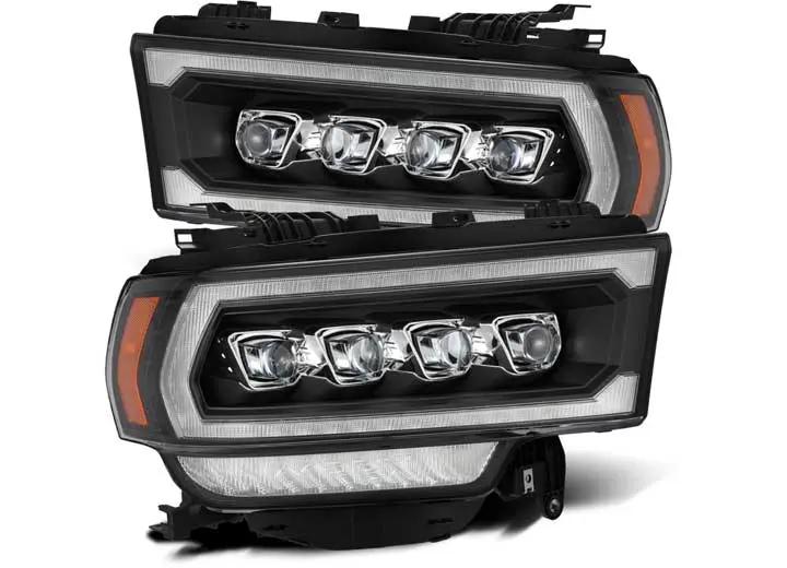 AlphaRex USA - AlphaRex NOVA - Series Black LED Projector Headlights for 2019 - 2024 Ram Heavy - Duty Trucks