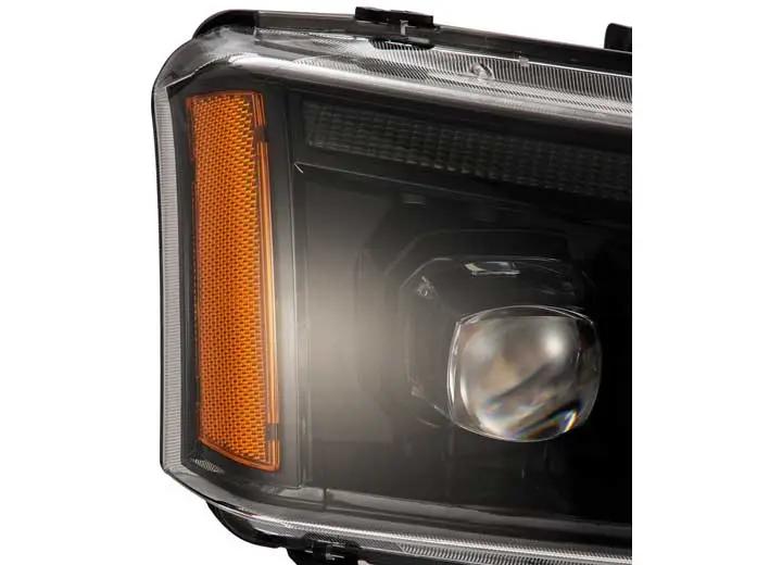 AlphaRex USA - AlphaRex NOVA Series LED Headlights with Sequential Turn Signals for 2003 - 2006 Chevy Silverado 1500/2500/3500 - Alpha - Black Design
