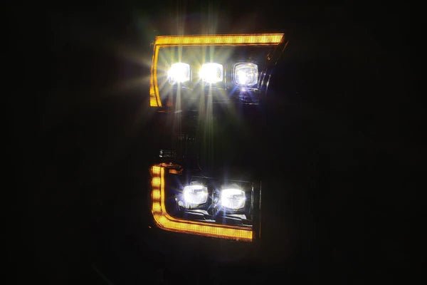 NOVA-Series LED Projector Headlights for 2015-2020 Ford F150 & Raptor - Alpha-Black Finish