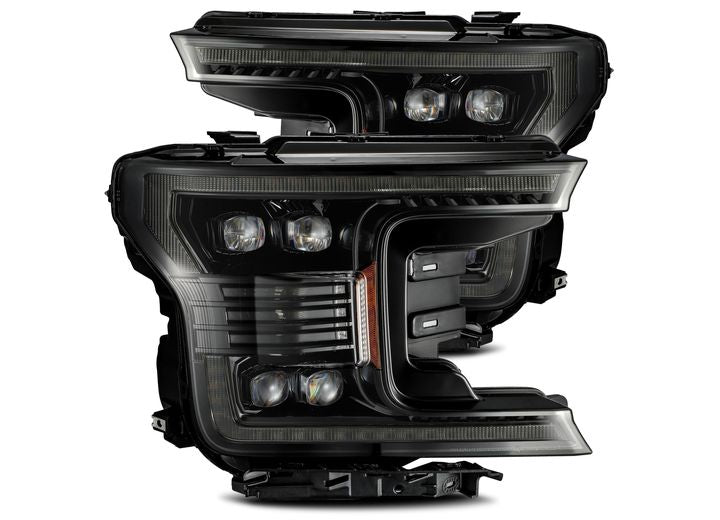 AlphaRex USA 2018-2020 Ford F150 NOVA-Series LED Projector Headlights - Sleek Alpha-Black with Dynamic Turn Signals & DRL
