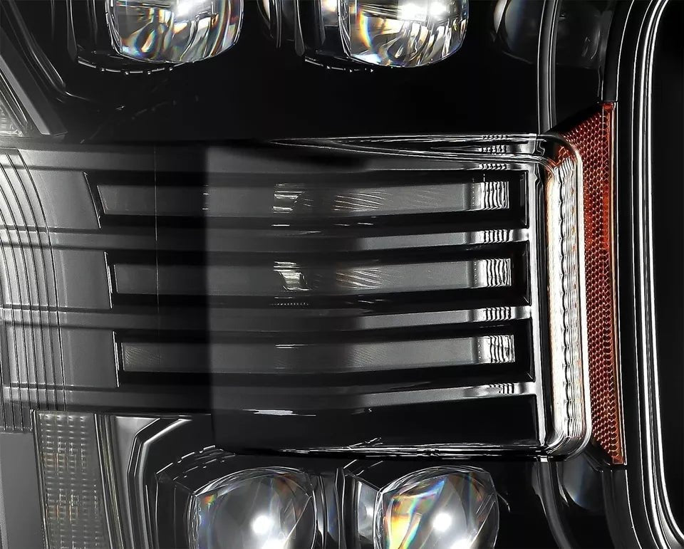 AlphaRex USA 2018-2020 Ford F150 NOVA-Series LED Projector Headlights - Sleek Alpha-Black with Dynamic Turn Signals & DRL