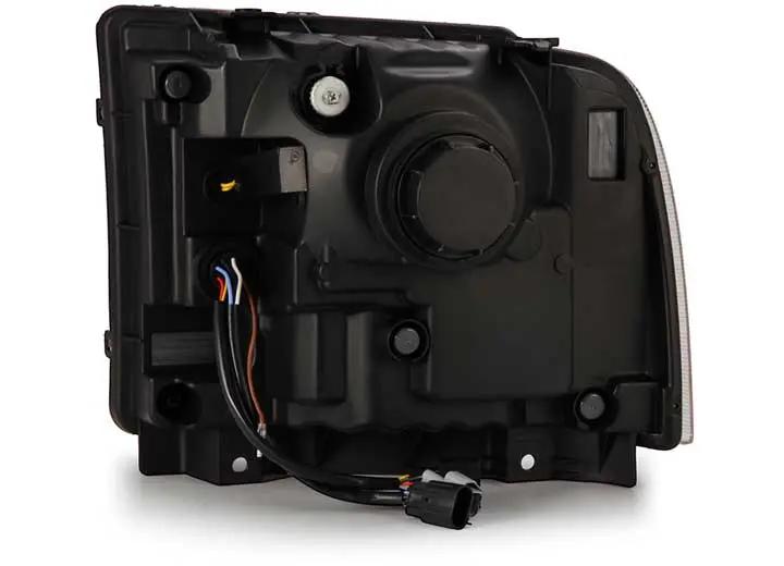 AlphaRex USA - AlphaRex USA LUXX - Series LED Projector Headlights - Alpha - Black for 2005 - 2007 Ford Super Duty/Excursion with Sequential Turn Signals & DRL