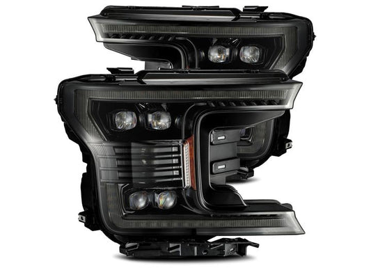 AlphaRex USA 2018-2020 Ford F150 NOVA-Series LED Projector Headlights - Sleek Alpha-Black with Dynamic Turn Signals & DRL