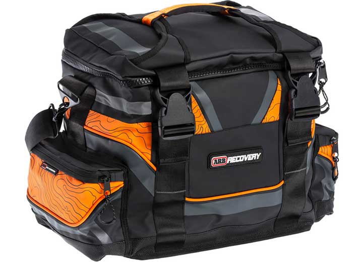 ARB LARGE RECOVERY BAG; ORANGE/BLACK TOPOGRAPHIC STYLING, HEAVYDUTY PVC MATERIAL ARB Usa/Old Man Emu