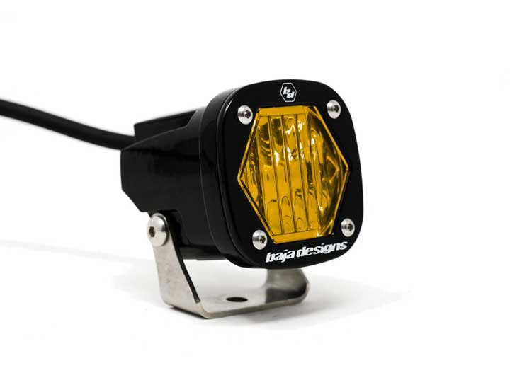 Baja Designs S1 Black LED Auxiliary Light Pod (Amber - Wide Cornering)
