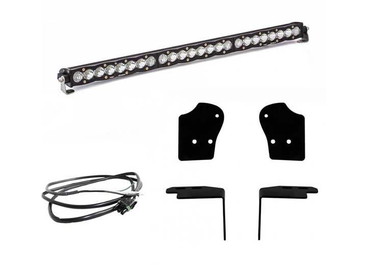 Ford S8 30 Inch Grille Upper Light Bar Kit (Clear - Driving/Combo) | 2017-2020 Ford F-150 Raptor