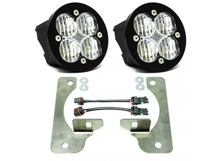 Baja Designs Jeep JL/JT Squadron-R SAE Fog Pocket Light Kit (Clear - SAE Fog)
