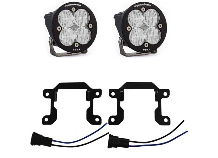 Baja Designs Squadron Sport Fog Pocket Light Kit for Dodge Ram 2500/3500 (2019-2024)