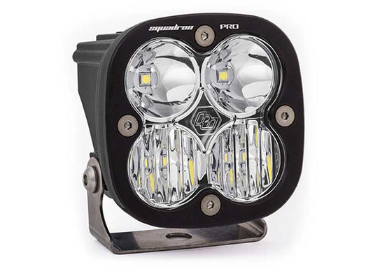 Baja Designs Squadron Pro Black LED Auxiliary Light Pod Pair (Clear - Driving Combo)