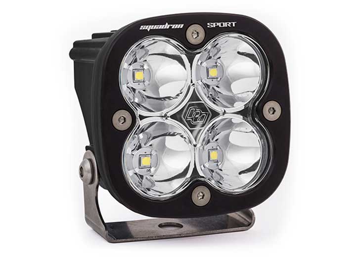 Baja Designs Squadron Sport Black LED Auxiliary Light Pod (Clear - Spot)