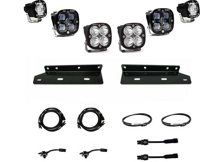 Baja Designs - Baja Designs Ford Squadron SAE/S1 Fog Pocket Light Kit (Clear - SAE Fog)
