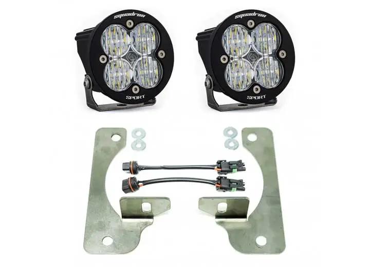 Baja Designs - Baja Designs Jeep JL/JT Squadron - R Sport Fog Pocket Light Kit (Clear - Wide Cornering)