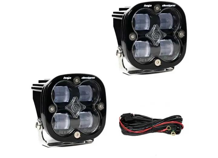 Baja Designs - Baja Designs Squadron SAE LED Auxiliary Light Pod Pair (Clear)