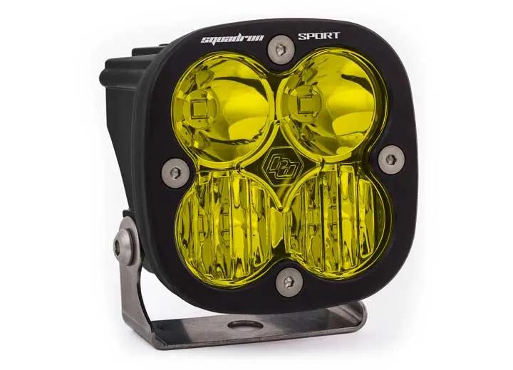 Baja Designs - Baja Designs Squadron Sport Black LED Auxiliary Light Pod (Amber - Driving Combo)