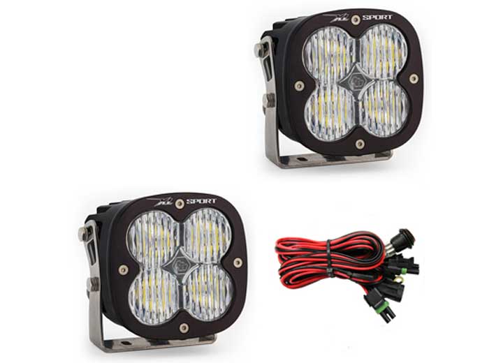 Baja Designs - Baja Designs XL Sport LED Auxiliary Light Pod Pair - Clear Wide Cornering