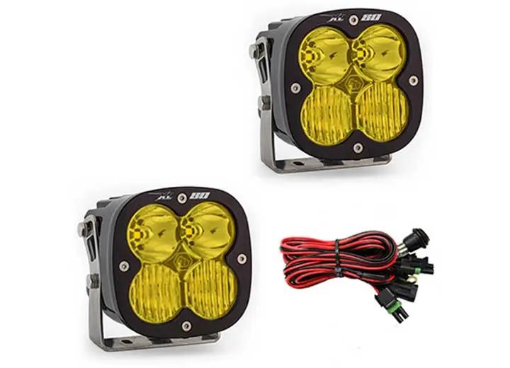 Baja Designs - Baja Designs XL80 LED Auxiliary Light Pod Pair (Amber - Spot)