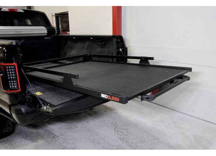 BEDSLIDE 1000 Heavy-Duty 53" x 37" Truck Bed Organizer - Classic Black Cargo Slide with 1,000 lbs Capacity