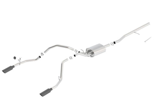 14-15 Silverado/Sierra 1500 5.3L V8 ATAK Cat-Back Exhaust System 2.75 In/2.25 Out With Black Tip