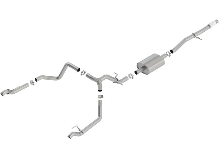 19 SILVERADO/SIERRA 1500 5.3L EC STB/CC SB 3.00/2.75IN S-TYPE USES FACTORY FASCI Borla Exhaust