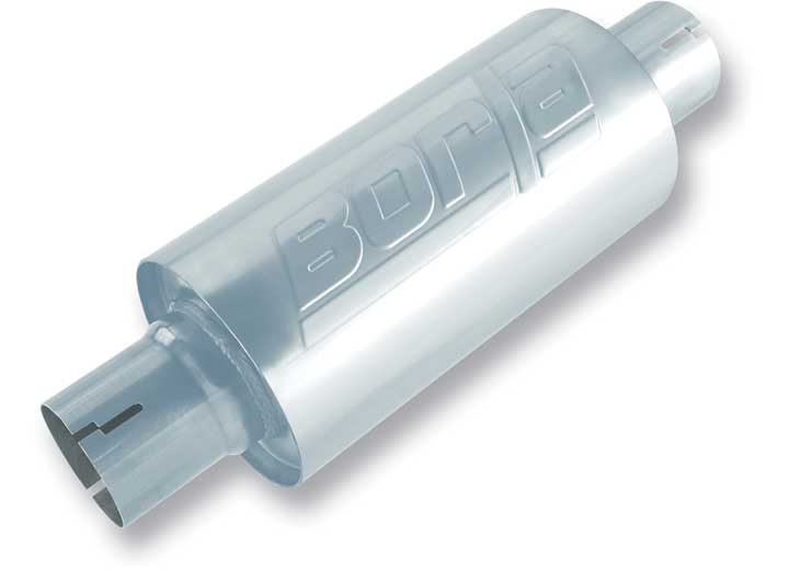 MUFFLER S-TYPE 2.5IN IN/OUT 10IN X5IN DIA. RD W/O NOTCH Borla Exhaust